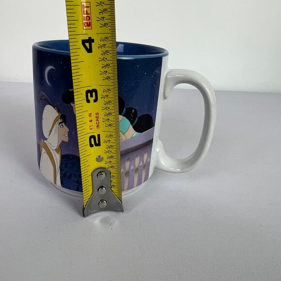 Disney Store Aladdin Coffee Cup Mug Animated Movie 90’s Genie Blue - Picture 10 of 12